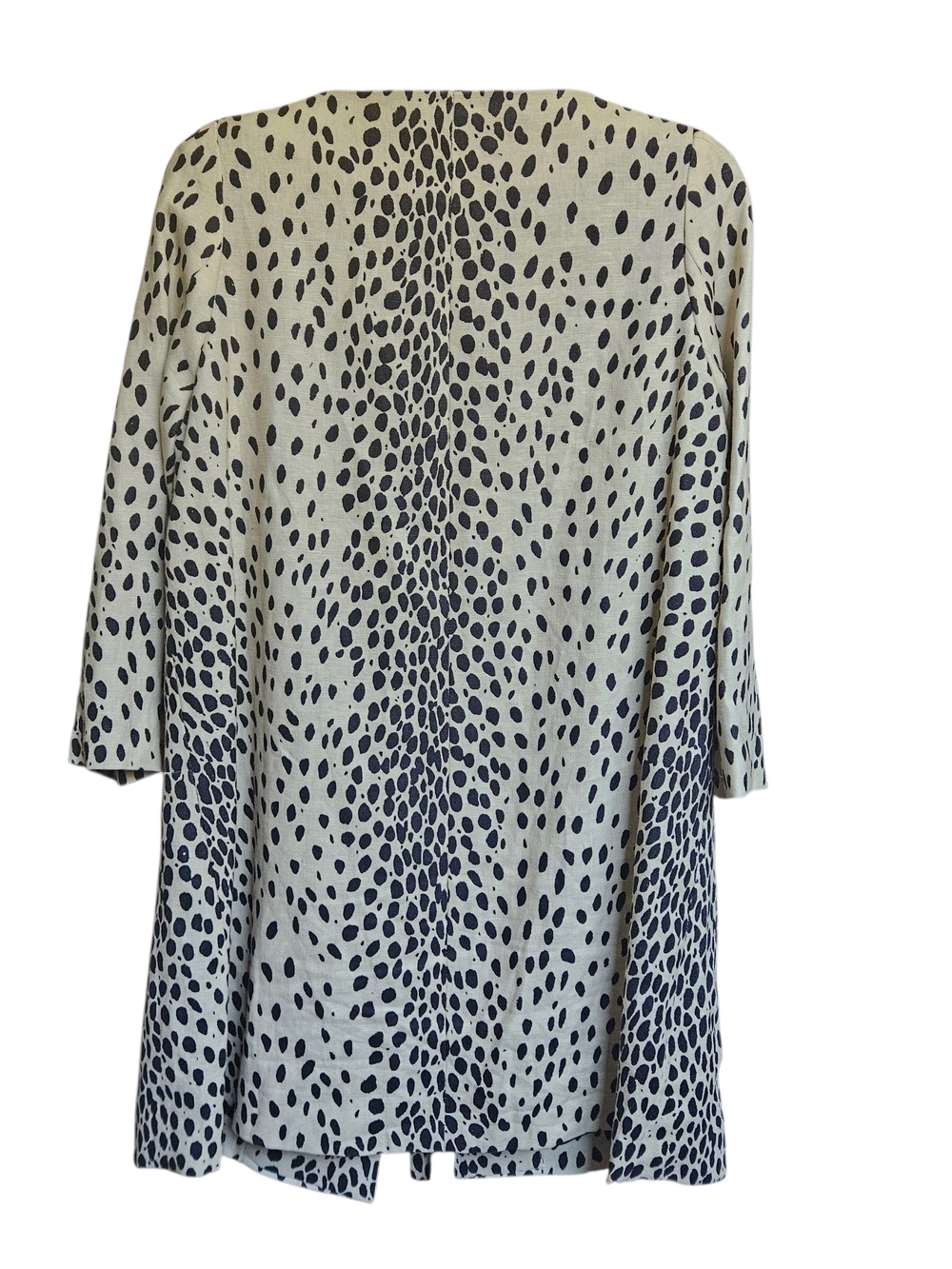 Emerson Fry Linen Leopard Print London Coat Size 8 - Picture 3 of 11